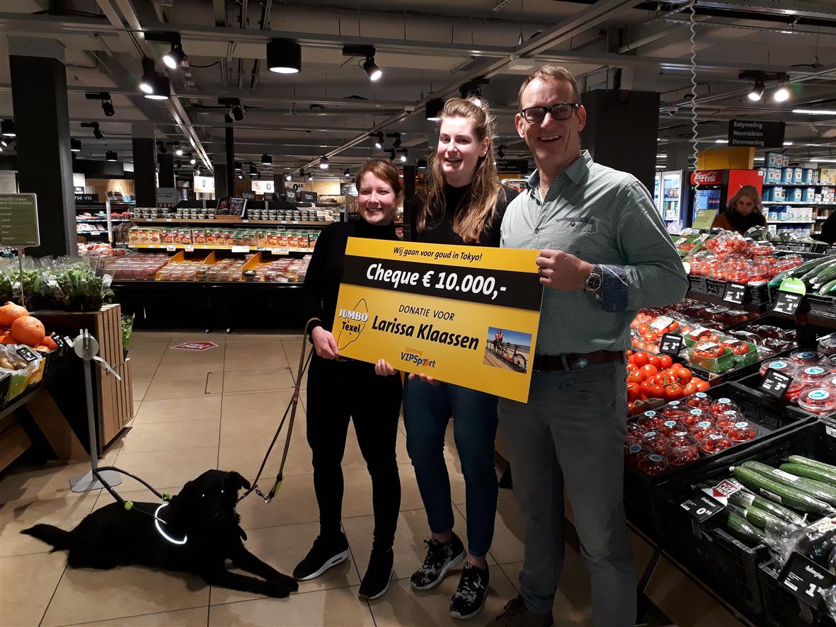 Uitreiking cheque Jumbo Texel